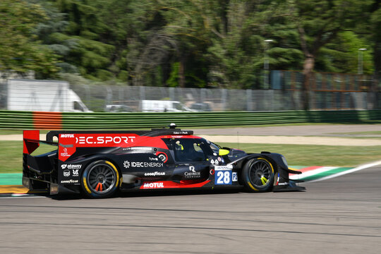 Imola, 12 May 2022: #28 Oreca 07 Gibson of IDEC SPORT Team driven by Lafargue - Pilet in action during Practice of ELMS 4H of Imola in Italy.