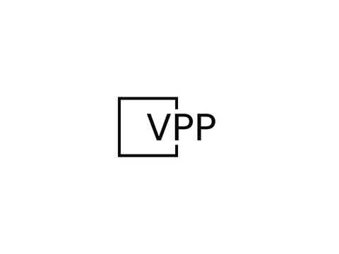 VPP letter initial logo design vector illustration