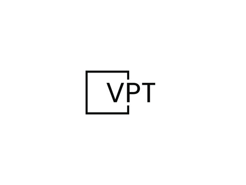VPT letter initial logo design vector illustration