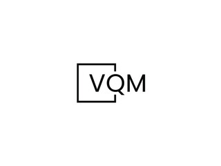 VQM letter initial logo design vector illustration