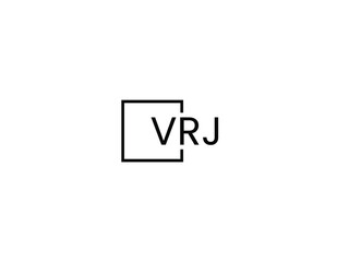 VRJ letter initial logo design vector illustration