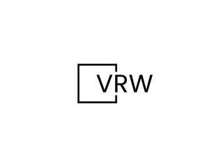 VRW letter initial logo design vector illustration