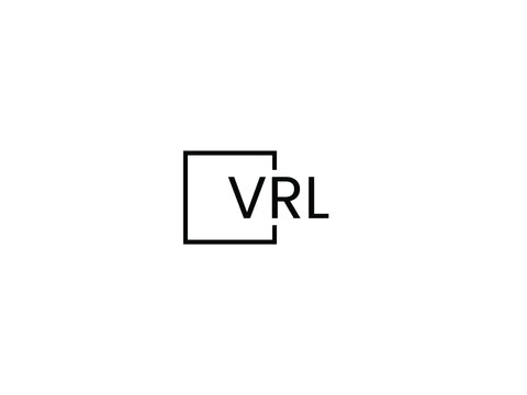VRL letter initial logo design vector illustration