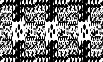 black op-art pattern to create a creative cover