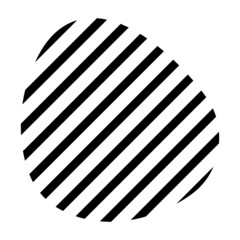 Naklejka premium organic line pattern shape 