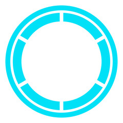 Naklejka premium hud circle frame 