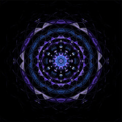 Kaleidoscope flower mandala. Vector illustration. Vector colorful mosaic