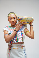 Portrait of beautiful African Fulani Woman 
