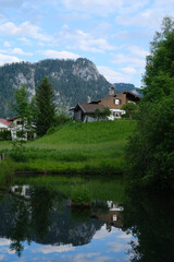 Fototapeta na wymiar German alps bavaria Inzell 