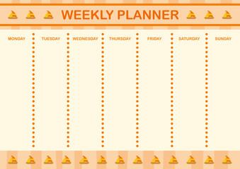 Daily and weekly planner with Sailboat