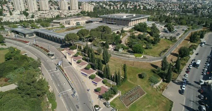 Israel Knesset government parliament Aerial view
Drone view from the capital of israel, Jerusalem, 2022, Israel
