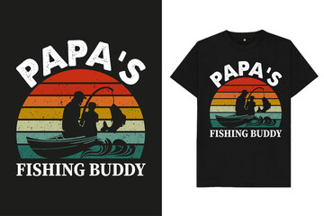 Fishing T-Shirt Vector for Happy Fathers Day