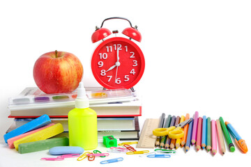School supplies and stationery, preparation for school year.