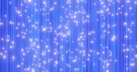 Abstract sci-fi background neon lines with lights 3d render