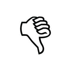 hand with thumb down