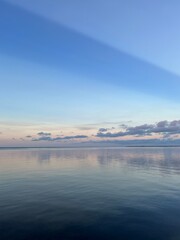 sunset sun ray over bay water