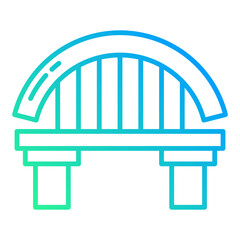 bridge icon on transparent background