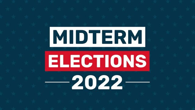 United States of America Midterm Elections 2022 4K Animation Background. Elections intro concept backdrop