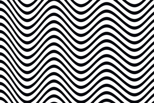 Fondo de ondas color negro con blanco para fondos o wallpapers estilo zebra