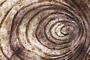 abstract circular imprint