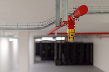 Clean agent fire suppression system used in data centers, backup battery rooms, electrical rooms...