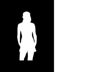 Collage de mujer negro