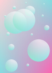 Cover fluid with round shapes