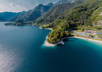 Fototapeta na wymiar Lago Di Ledro, Italia