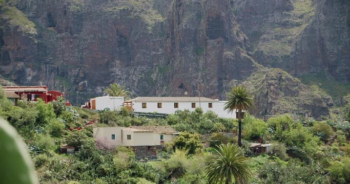 Masca Gorge and village on the island of Tenerife, Canary Islands, Spain