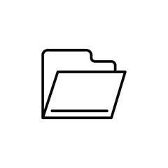 Folder Icon in Line Style