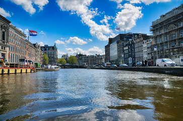 Obraz premium Amsterdam City and Canal