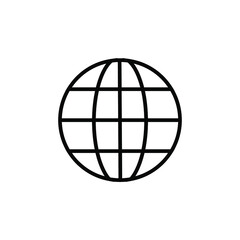 Globe Icon in Line Style