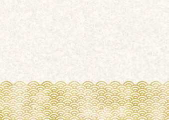 青海波柄（和柄）コピースペースあり背景素材