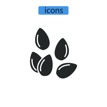 Sesame icons  symbol vector elements for infographic web