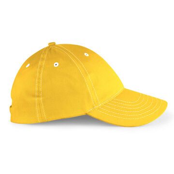 Get this Side View Stylish Sport Hat Mockup In Prime Rose Color, to finish your design process, for even more beautiful results