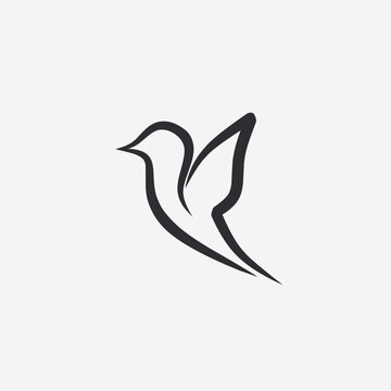 Vector illustration of bird icon