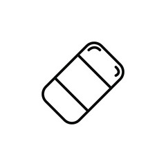 Eraser Icon in Line Style