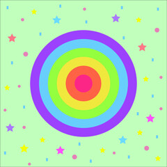 PRIDE MONTH,background with circles