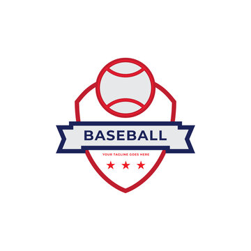Baseball ball on white background Vector illustration.