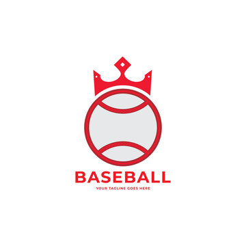 Baseball ball on white background Vector illustration.