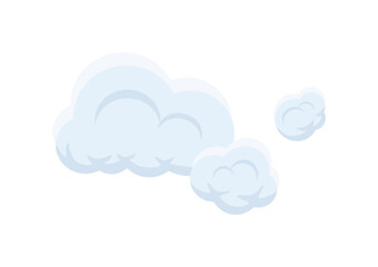 cloud vector isolated on white background ep217