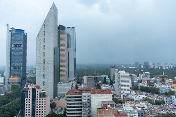 view of downtown buildings in Mexico city