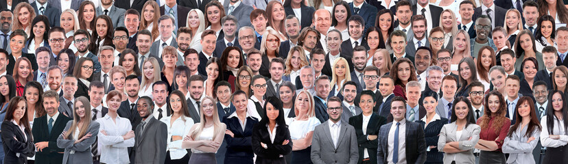 Business people group collage background