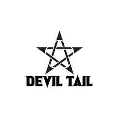 Obraz premium PENTAGRAM DEVIL WARRIOR LOGO DESIGN TEMPLET