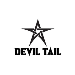 Obraz premium PENTAGRAM DEVIL WARRIOR LOGO DESIGN TEMPLET