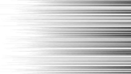 スピード感のある横に流れる黒い効果線 - マンガのエフェクト･背景の素材