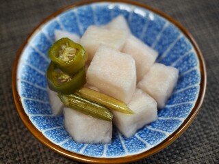 무 피클, 음식, 반찬