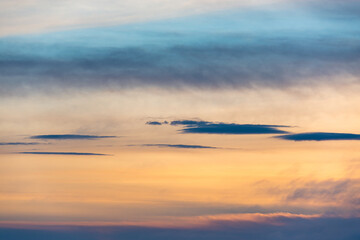 sunset over the river