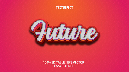 future text effect Premium Vector