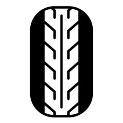 car tire icon on transparent background